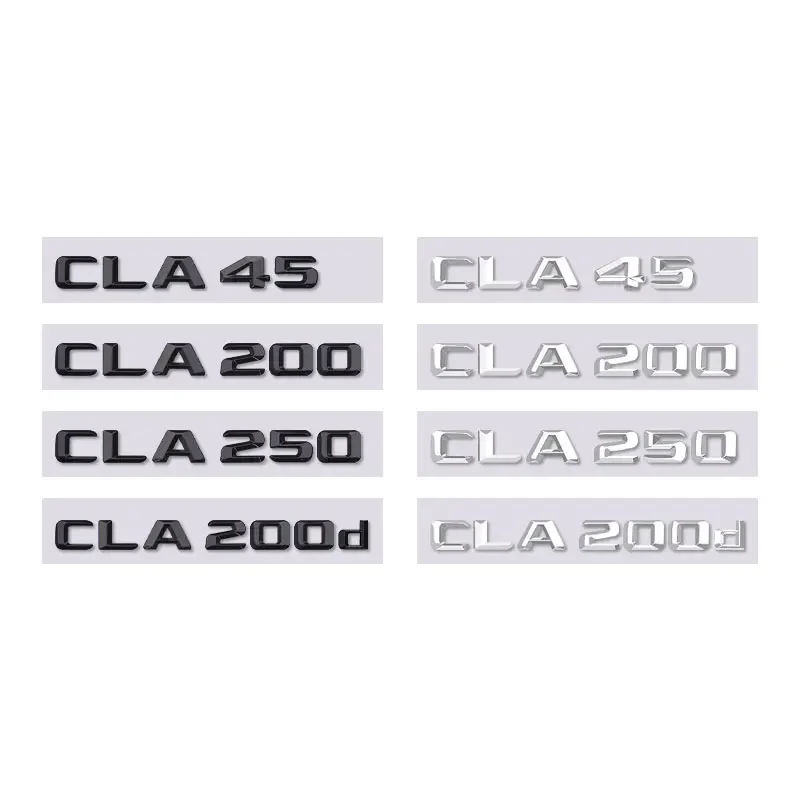 CLA45 CLA200 CLA250 CLA200d letter logo car stickers for mercedes benz CLA class refit rear boot logo trunk displacement label