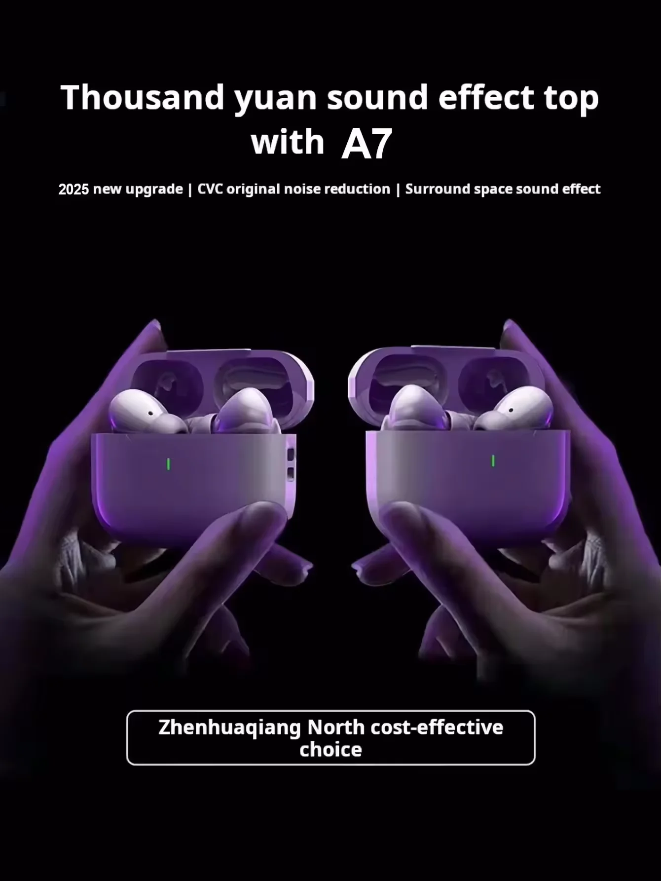 سماعات أذن لاسلكية بخاصية إلغاء الضوضاء HIFI Sound سماعات رياضية لـ ios-18 ANC Pro 2 سماعة لاسلكية تعمل بالبلوتوث سماعة USB-C نوع كابل