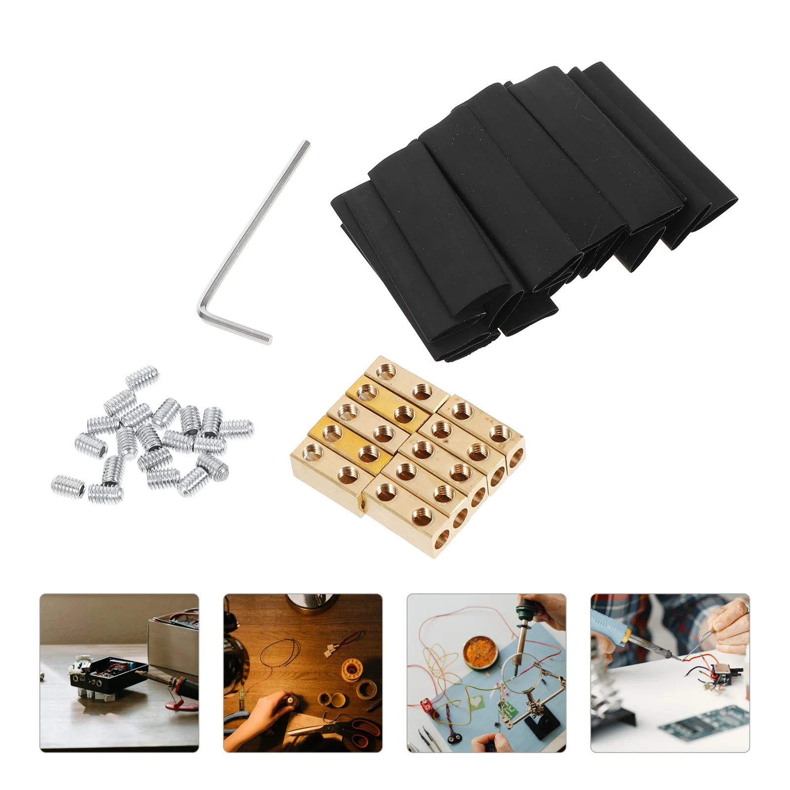 

20 pcs Waterproof Wire Connectors Heat Shrink Splice Terminals Quick Insulated Copper Electrical Splice Connectors Cable Wiring