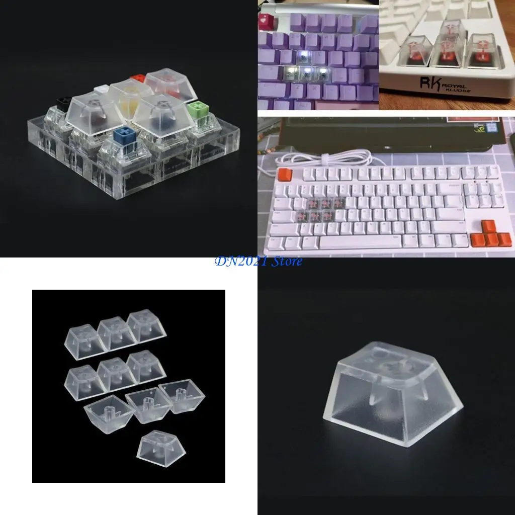 F3KE 10 teclas Cherry Profile ABS teclas retroiluminadas adequadas para teclado Mecânico RGB