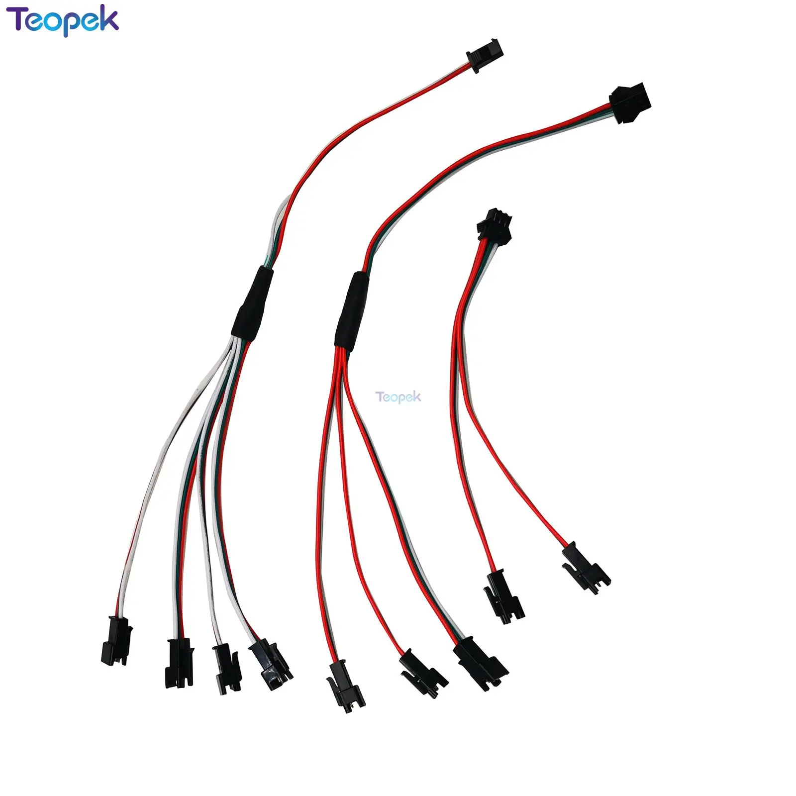 

10pcs 3Pin SM Splitter Connector 1 To 2 3 4 LED JST Male To Female Connector For WS2812 WS2811 SK6812 Strip