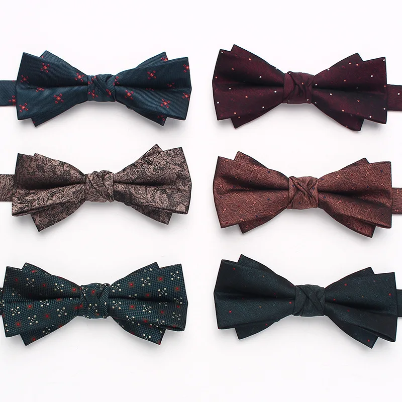 Formal business men with diamond bow tie, fashionable wedding groom best man fashion version