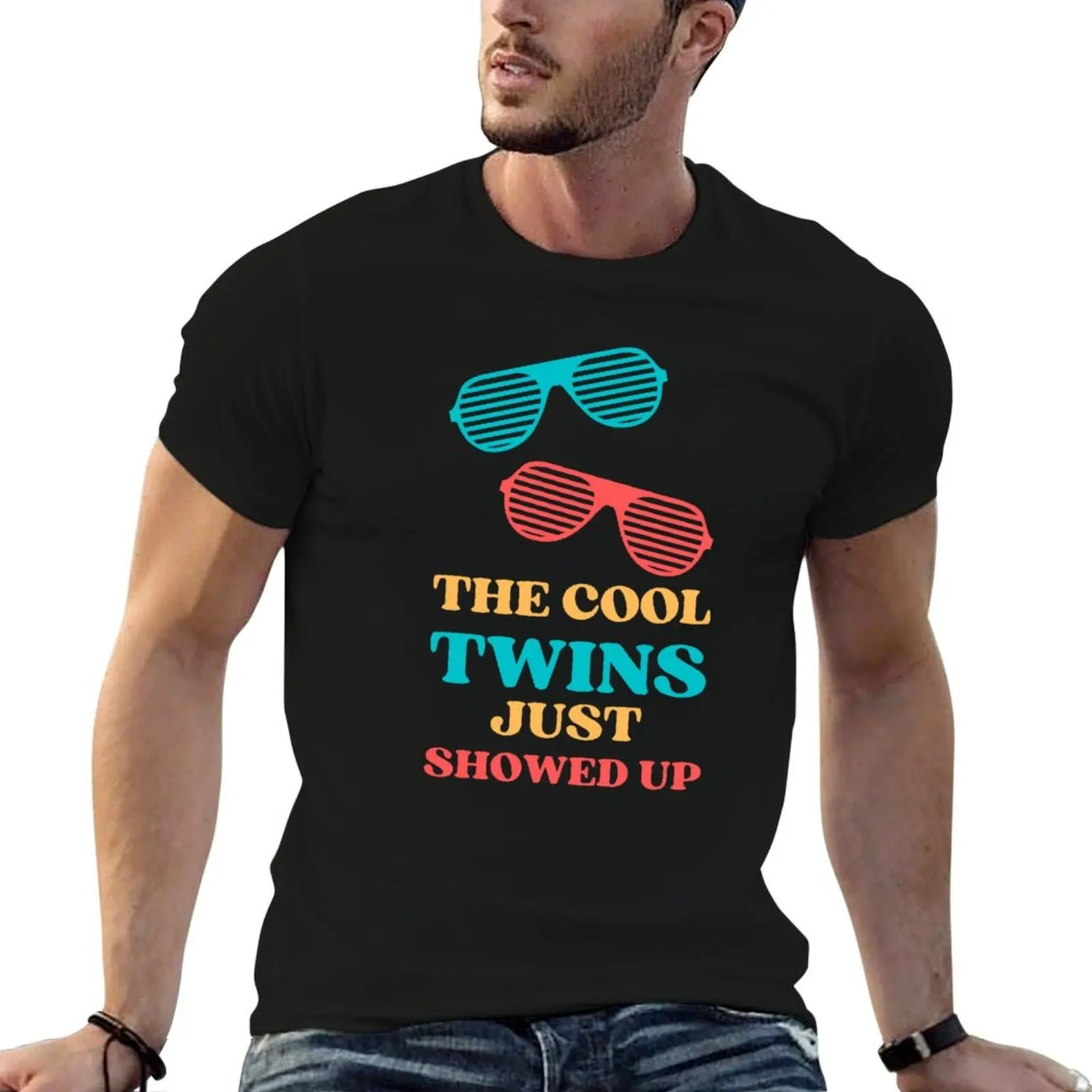

THE COOL TWINS JUST SHOWED UP FUNNY MATCHING OUTFIT T-Shirt man t shirt designer man tshirt T-Shirt