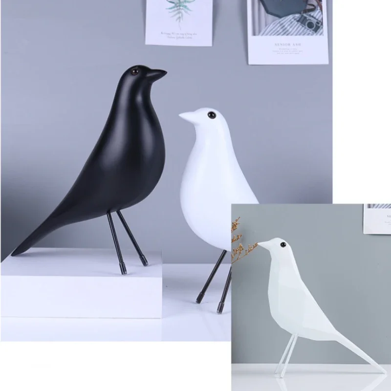 Bird ornaments, geometric statues, resin crafts, desktop creative home decoration, bird peace dove auspicious gifts.