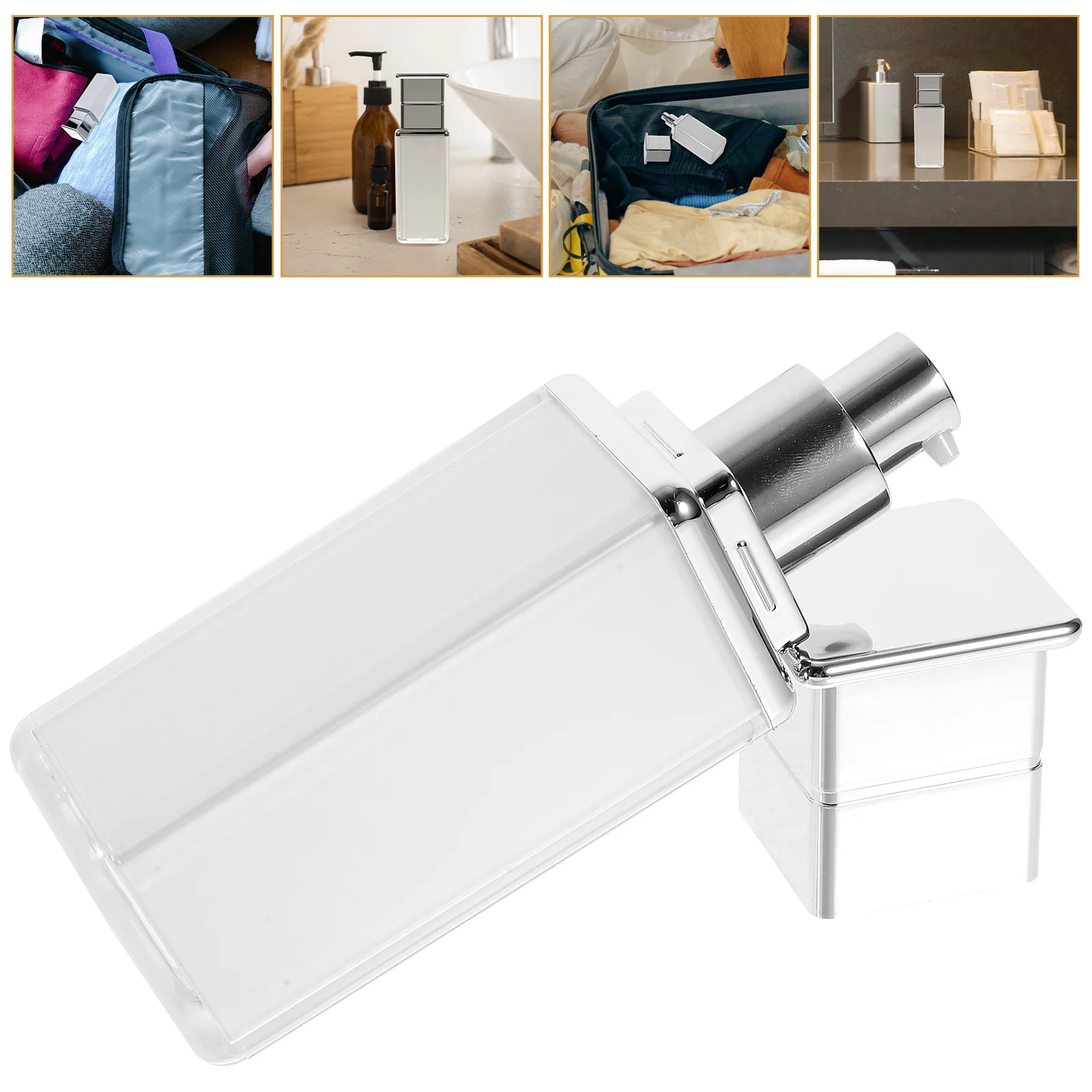 

3Pcs Travel Lotion Bottles 30Ml Refillable Pump Dispensers for Shampoo Conditioner Hand Soap Lightweight Compact Reusable