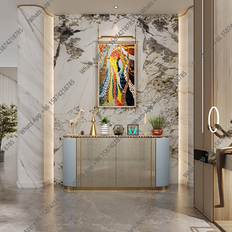 

Italian dining side cabinet, living room against the wall, tea side cabinet, simple storage decorative cabinet