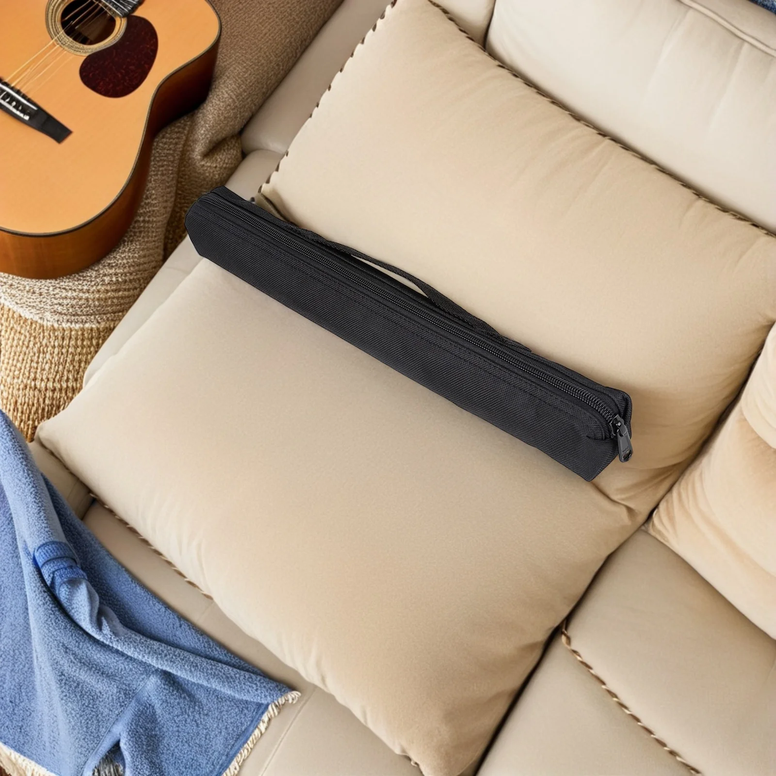 

Portable Flute Storage Bag Durable Black Mini Saxophone Case Recorder Vertical Flute Carry Handbag Protective Pouch Musical