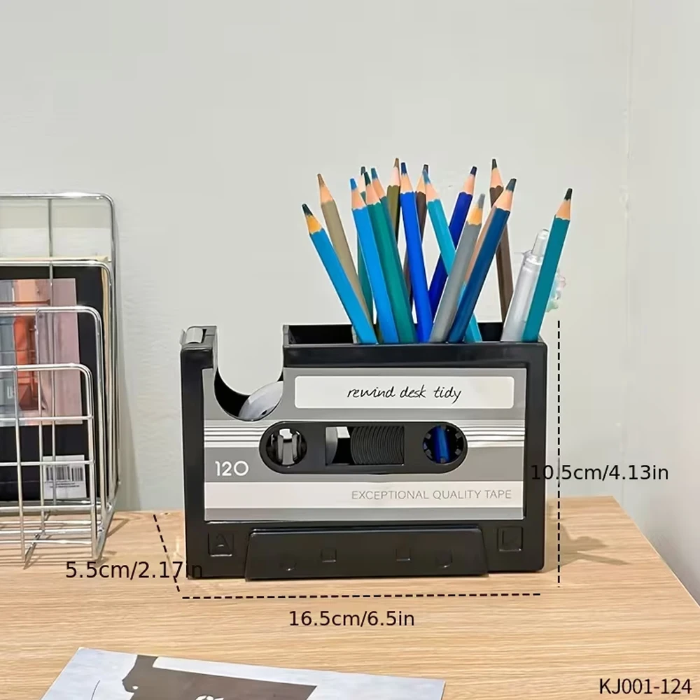 A Tape Cutter with Pen Holder, Retro Tape Cutter (Accessories Not Included)