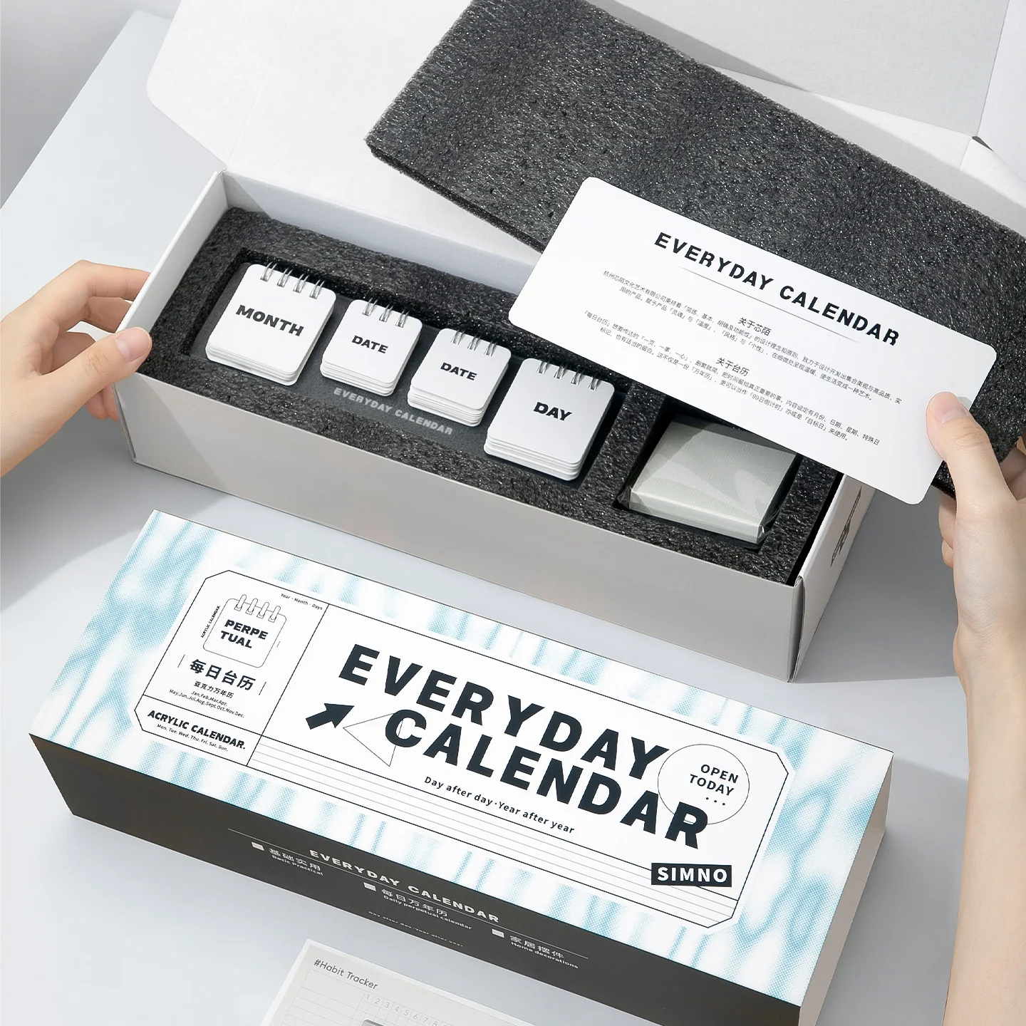 1pcs Creative Perpetual Calendar Rotating Wheel Desk Calendar Metal Frame Home Office Desktop Decorate Stationery Supplies