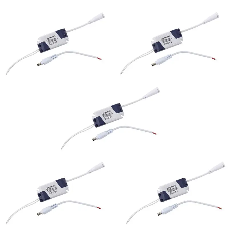5X AC 90-240V To DC 9-12V 3W Constant Current LED Strip Power Driver Transformer