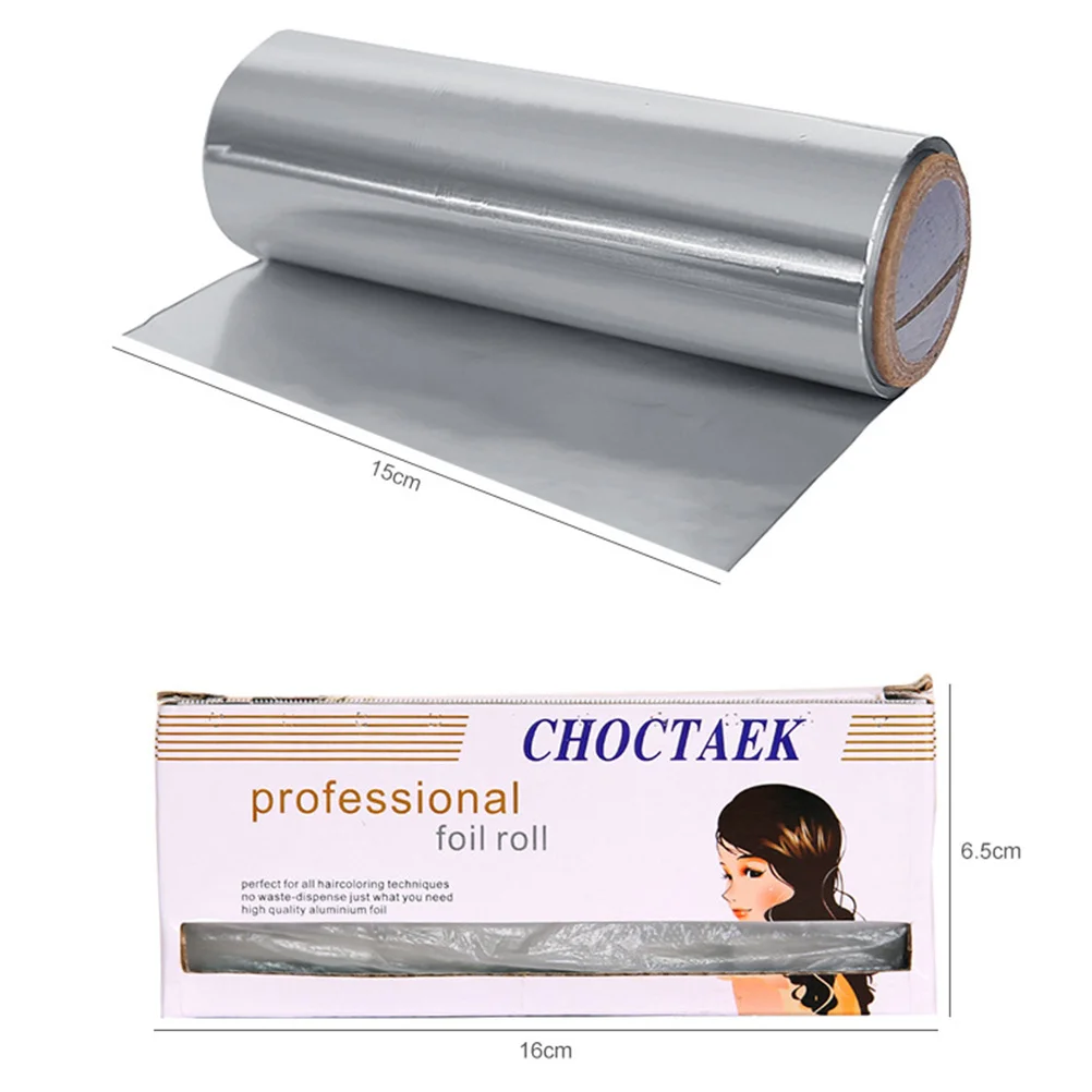 1 Roll Hair Coloring Aluminum Foil Disposable Salon Hair Perm Tool Hairdressing Supplies for Barber Shop Nail Art Kitchen Use