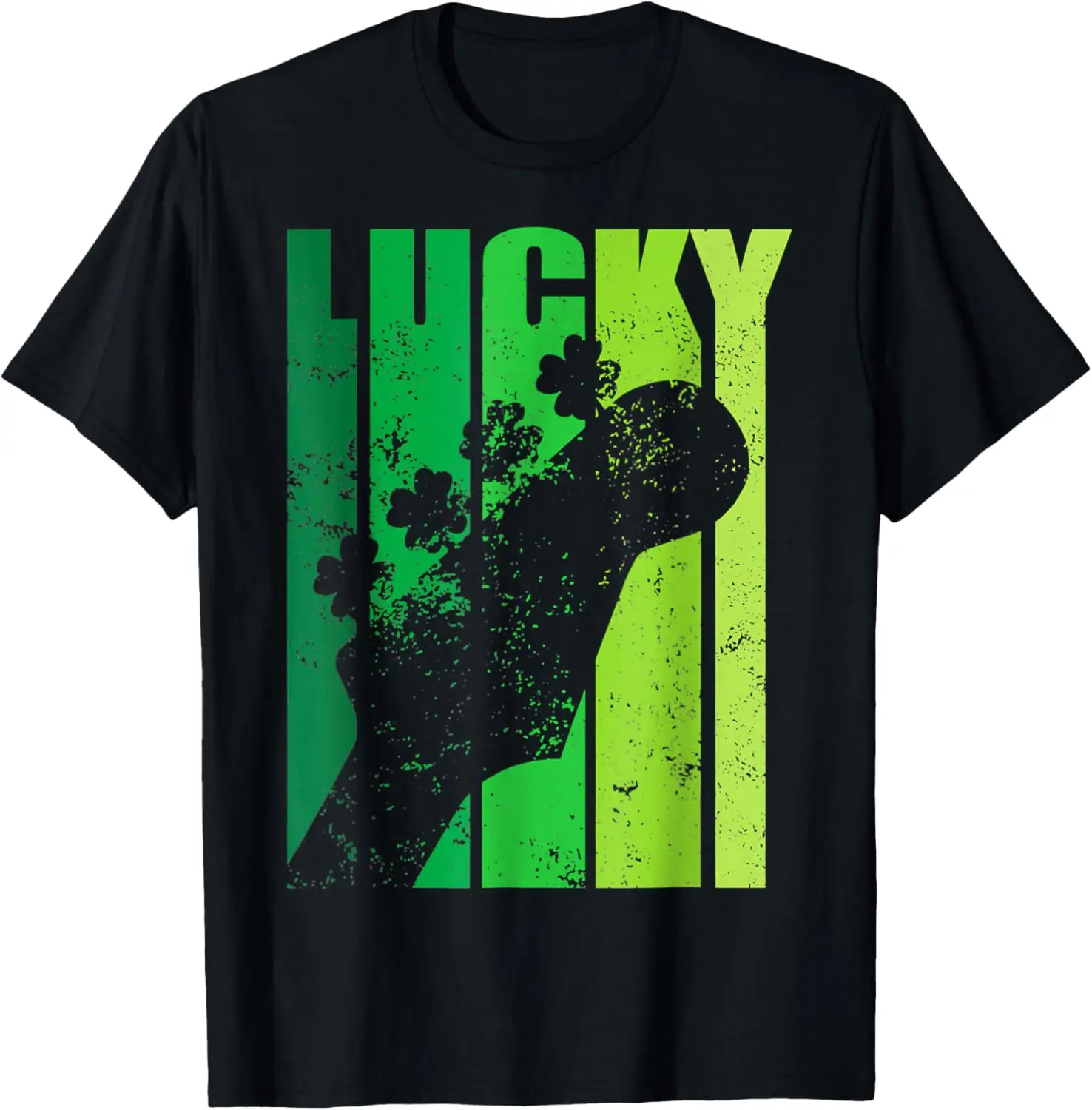 

Guitar Irish Shamrock Lucky St Patricks Day Music T-Shirt
