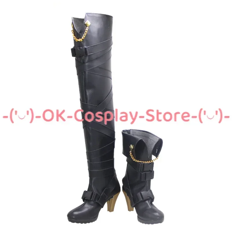 [Personalizzato] Vtuber Aster Arcadia Scarpe Cosplay Anime Gioco di ruolo Costume Prop Halloween Carnevale Festa Festa Stivali in pelle PU