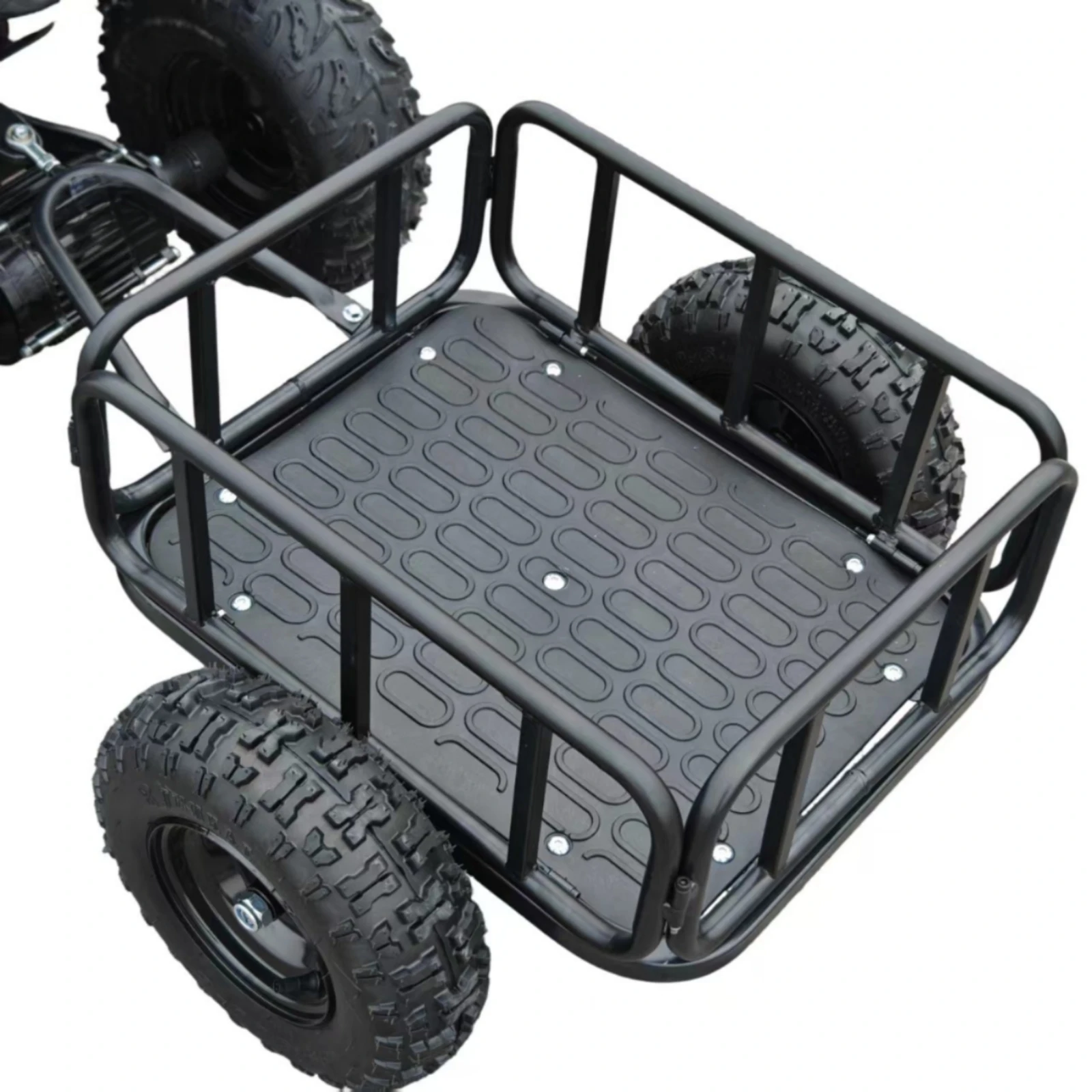 ATV Utility Trailer Rugged ATV Trailer Tow-Ready High-Clearance for Camping Trips, Property Maintenance