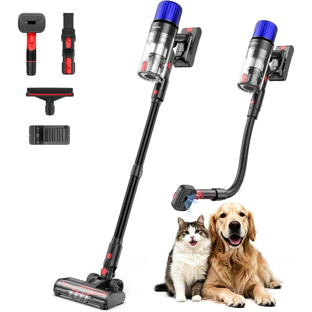 

Cordless Vacuum Cleaner, 500W 50 Minutes Runtime Stick Vacuum for Pet Hair, Powerful Suction, Rechargeable, Lightweight, Handhel