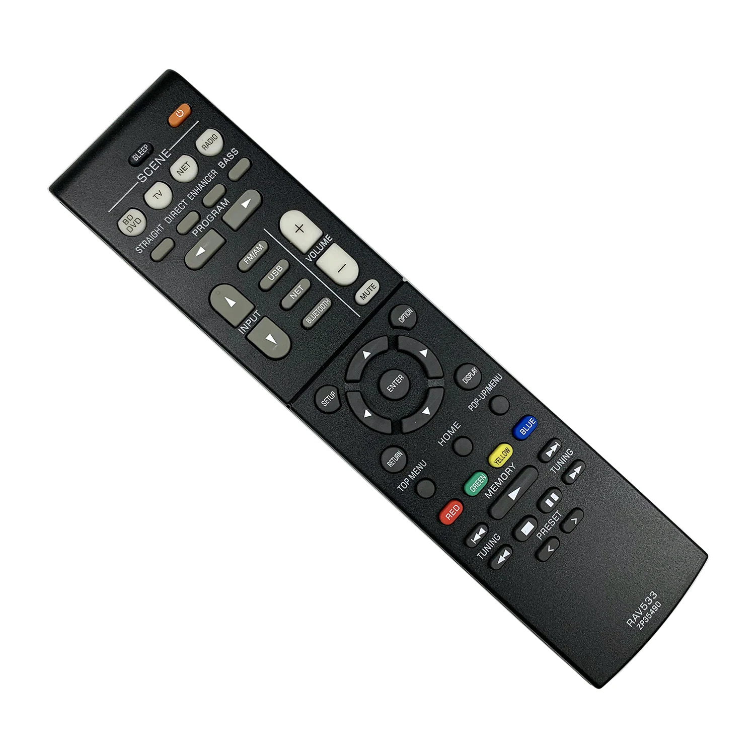 NEW RAV533 ZP35490 Remote Control for YAMAHA AV Receiver RAV531 RAV532 RAV534 RX-V479 rx-v479bl RX-V579 rx-v579bl HTR-4068