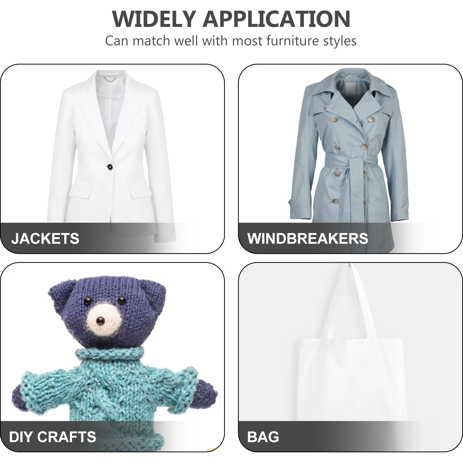 

10Pcs Decorative Buttons Set All-Match Coat Buttons for DIY Accessory Clothing Repair Upgrade DIY Accessory Round Button