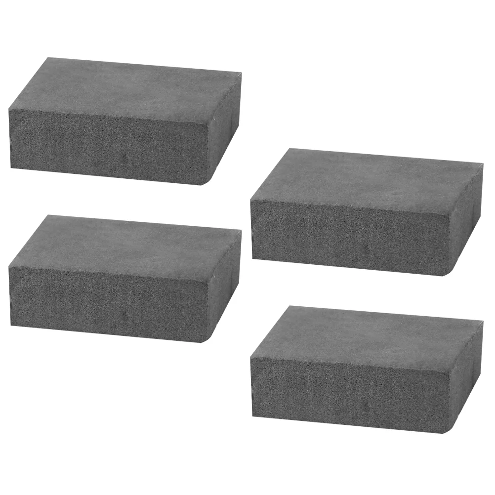 

4 Pcs Delicate Erhu Mute Noise Canceling Sponge Sponges Simple Dark Grey Sordine