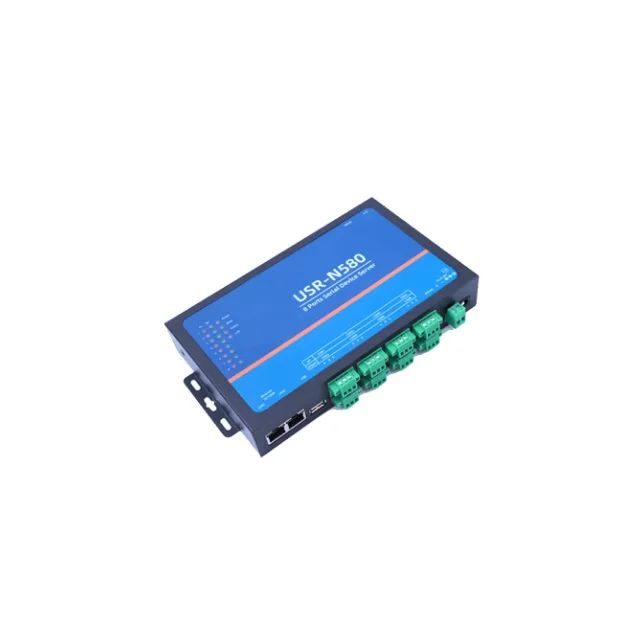 8 Serial Port RS485 To Ethernet Converter IOT Device Server Support Modbus MQTT USR-N580