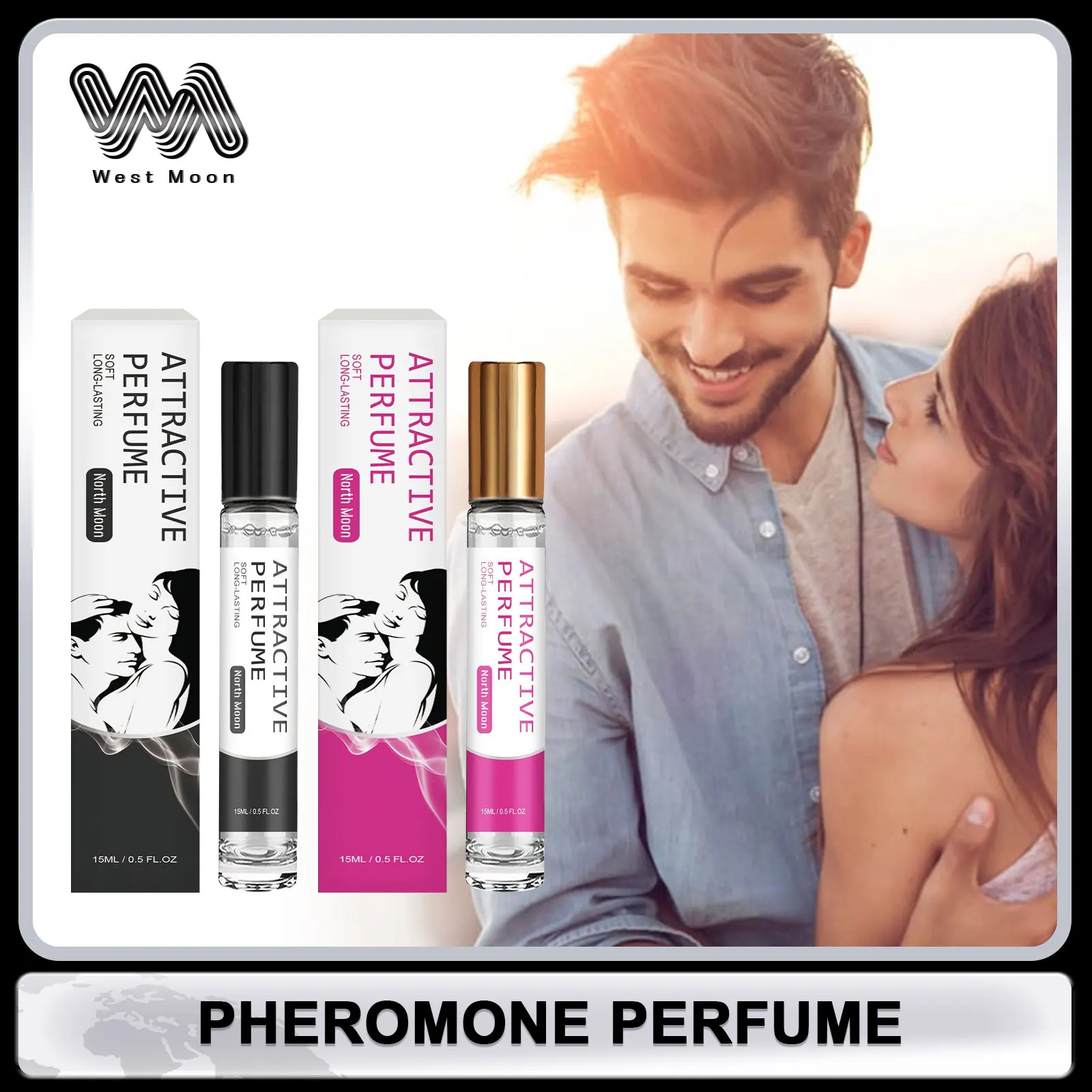 Mulher perfume floral perfume de longa duração perfume feromônio para atrair homens namoro diário flertando spray de perfume corporal masculino