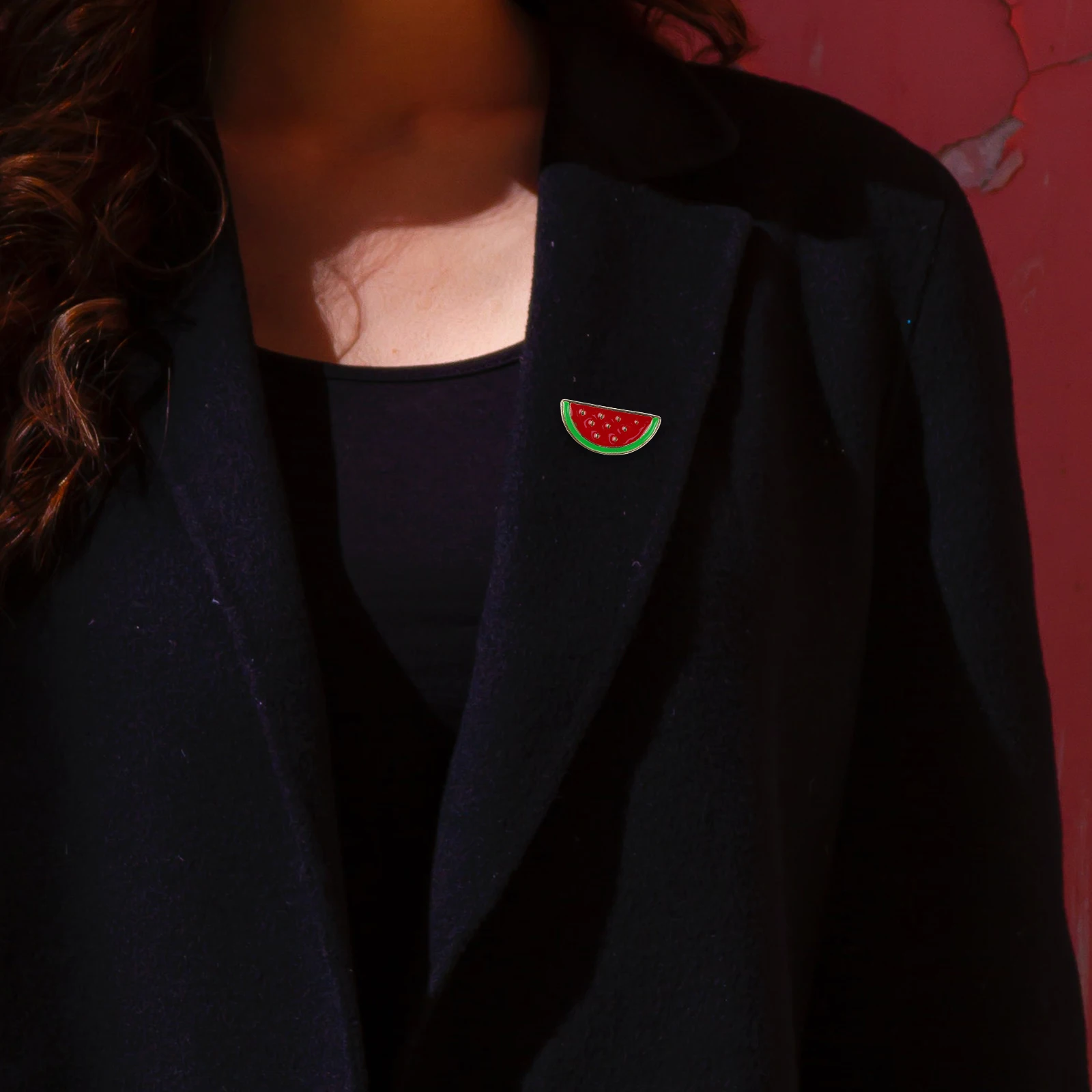 3 pezzi spilla anguria cartone animato donna spilla cappotto sciarpa clip cardigan clip accessori di abbigliamento collare borse spille per abiti