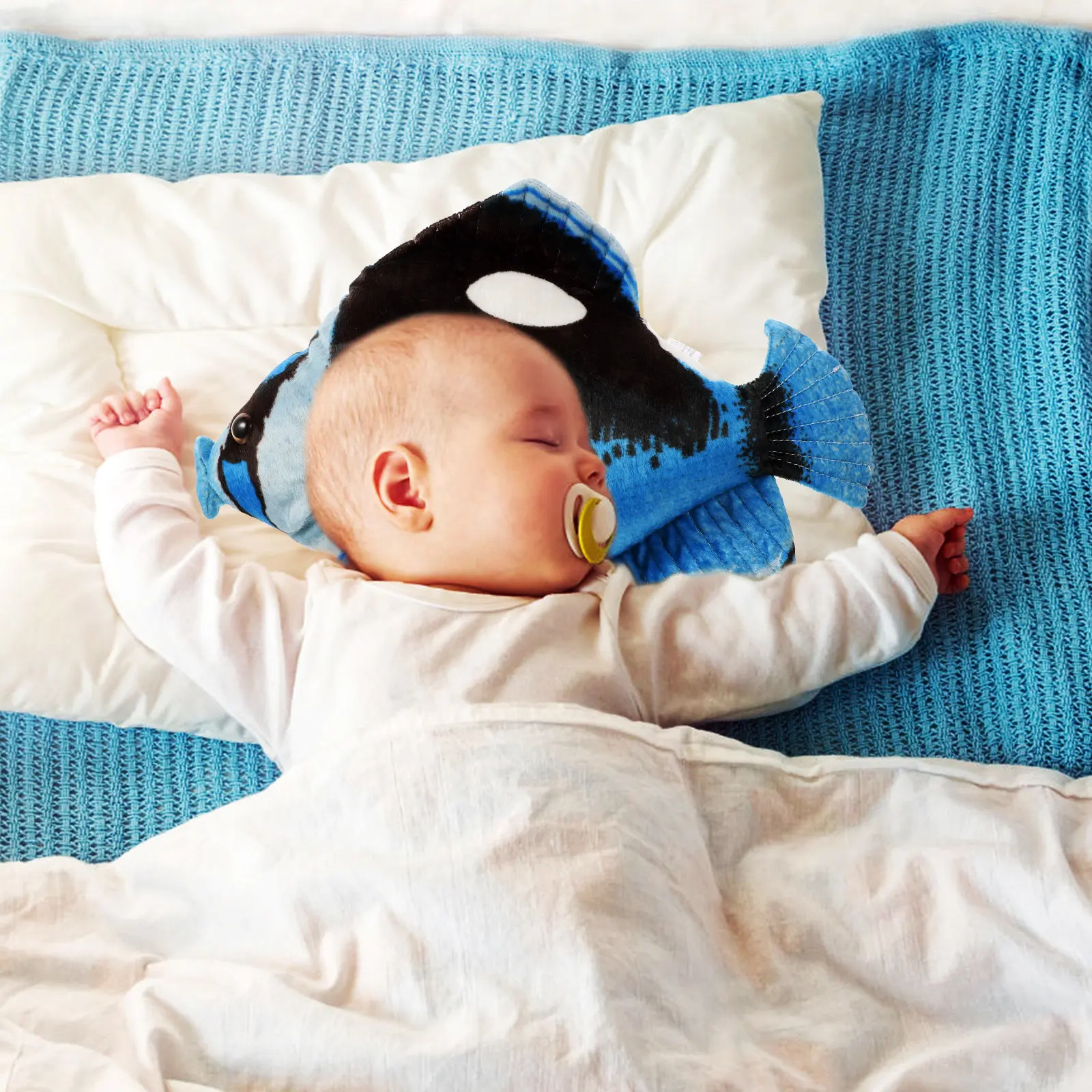 

Stuffed Fish Soft Comfortable Cartoon Animal for Kids Bedroom Decoration Baby Gift Kids Pillow Fish Stuffed Animals