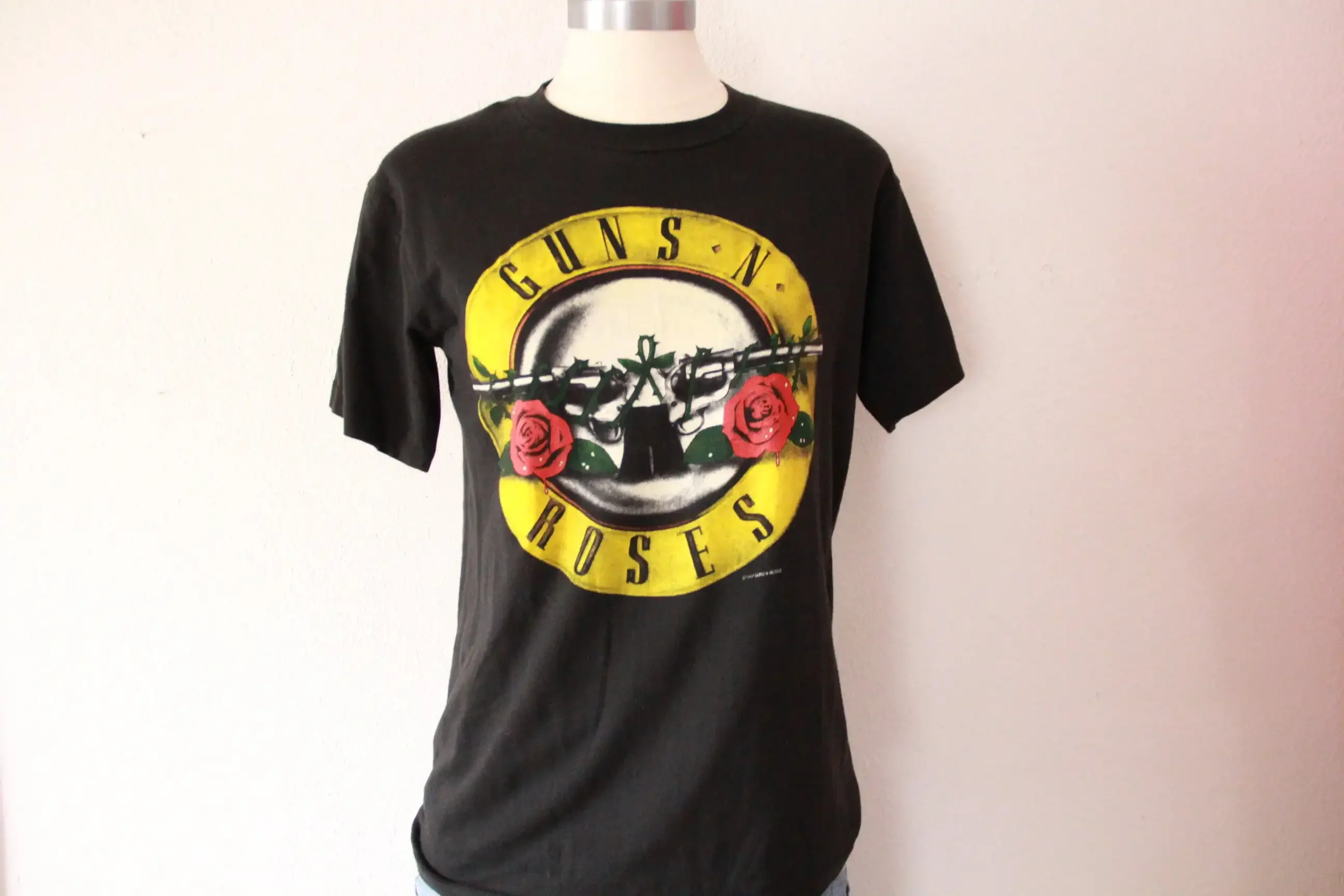 1987 Guns N Roses Was Here Appetite for Destruction Tour Shirt Authentic Vintage