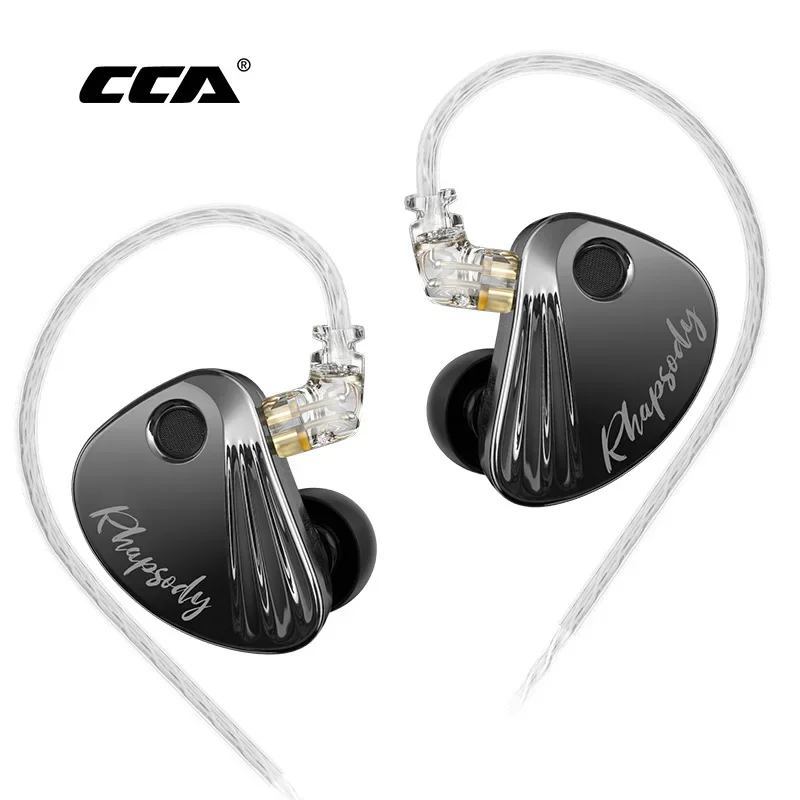 

CCA Rhapsody Tunable Earphone 2DD+4BA Hybrid Drivers Earbuds Audiophiles HiFi Bass Music IEM Headphone 2Pin Detachable Monitors