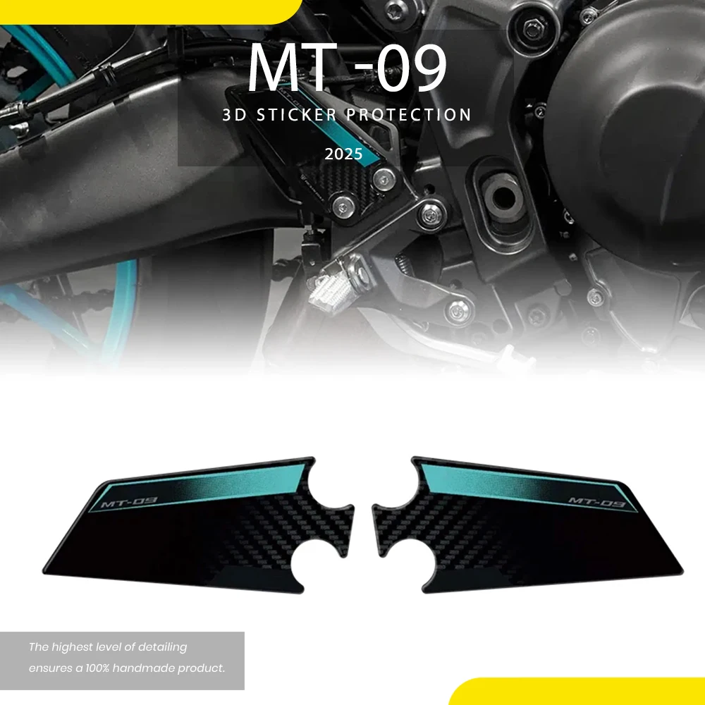 For MT09 SP MT-09 2024 2025 Motorcycle Accessories Waterproof Protective Sticker 3D Epoxy Resin Heel Protection Sticker