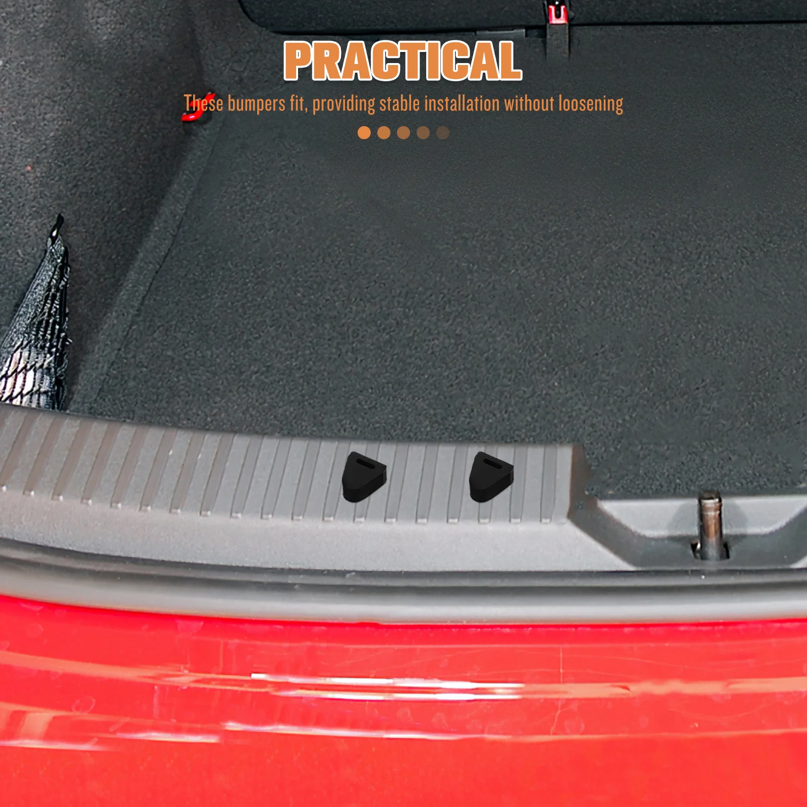 

Комплект из 2 износостойких накладок на бампер и дверь багажника для плавного открывания и закрывания, для всех автомобилей