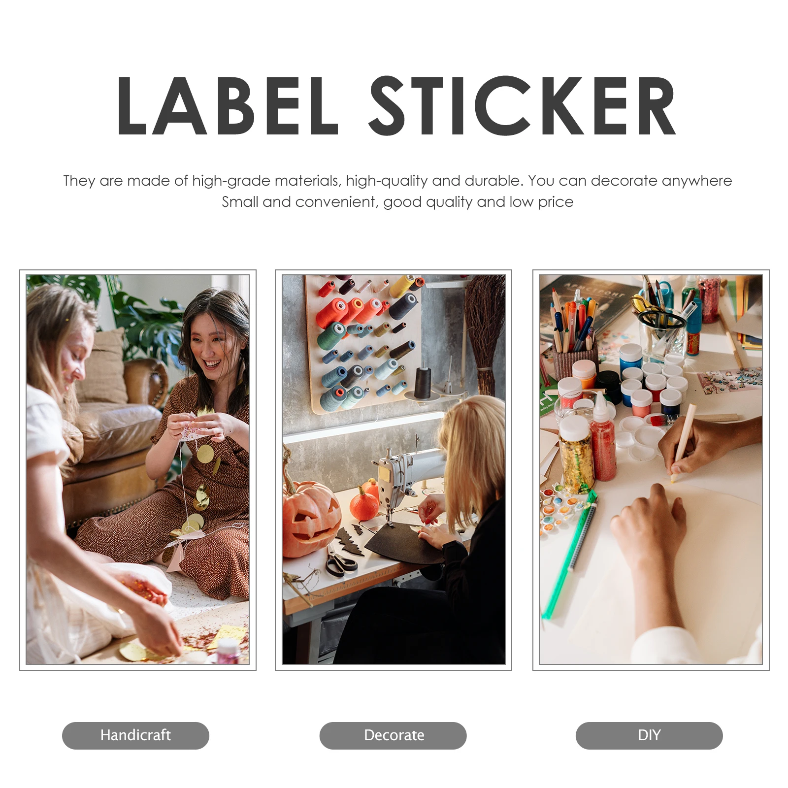 

10 Sheets Self-adhesive Label Stickers Waterproof Number Scrapbooking Small DIY Address Labels Mailbox Numbers