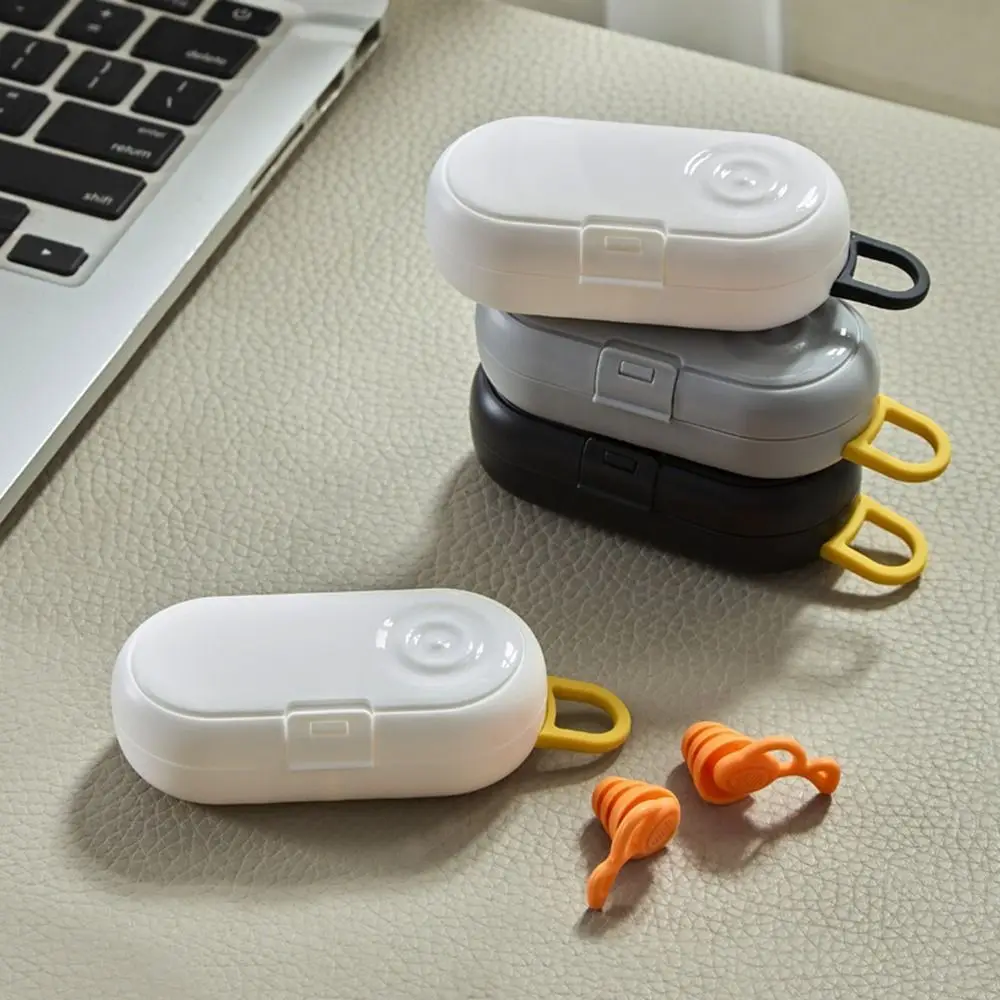 Multifunctional Plastic Mini Storage Box Movable Partitions Small Pill Organizer Simple Case Portable Earplug Storage