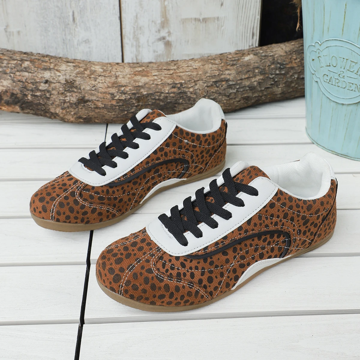 

Acan Shoes Women's 2025 Fall New Sandblasted Leather Thick Sole Sporty Casual Shoes Fashion German Training Shoes