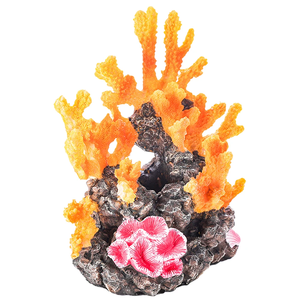 

Resin Coral Decoration Artificial Aquarium Ornament Fish Tank Decor For Freshwater Saltwater Tanks Large Medium Turtle