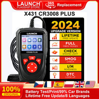 LAUNCH X431 CR3008 PLUS Car Auto OBD2 Diagnostic Tool ARM Scanner DTC Lookup Check Engine Battery Test Lifetime Free Update