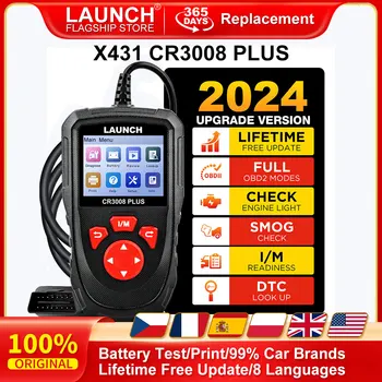 LANCERING X431 CR3008 PLUS Auto Auto OBD2 Diagnostic Tool ARM Scanner DTC Lookup Check Engine Batterij Test Levenslange Gratis Update