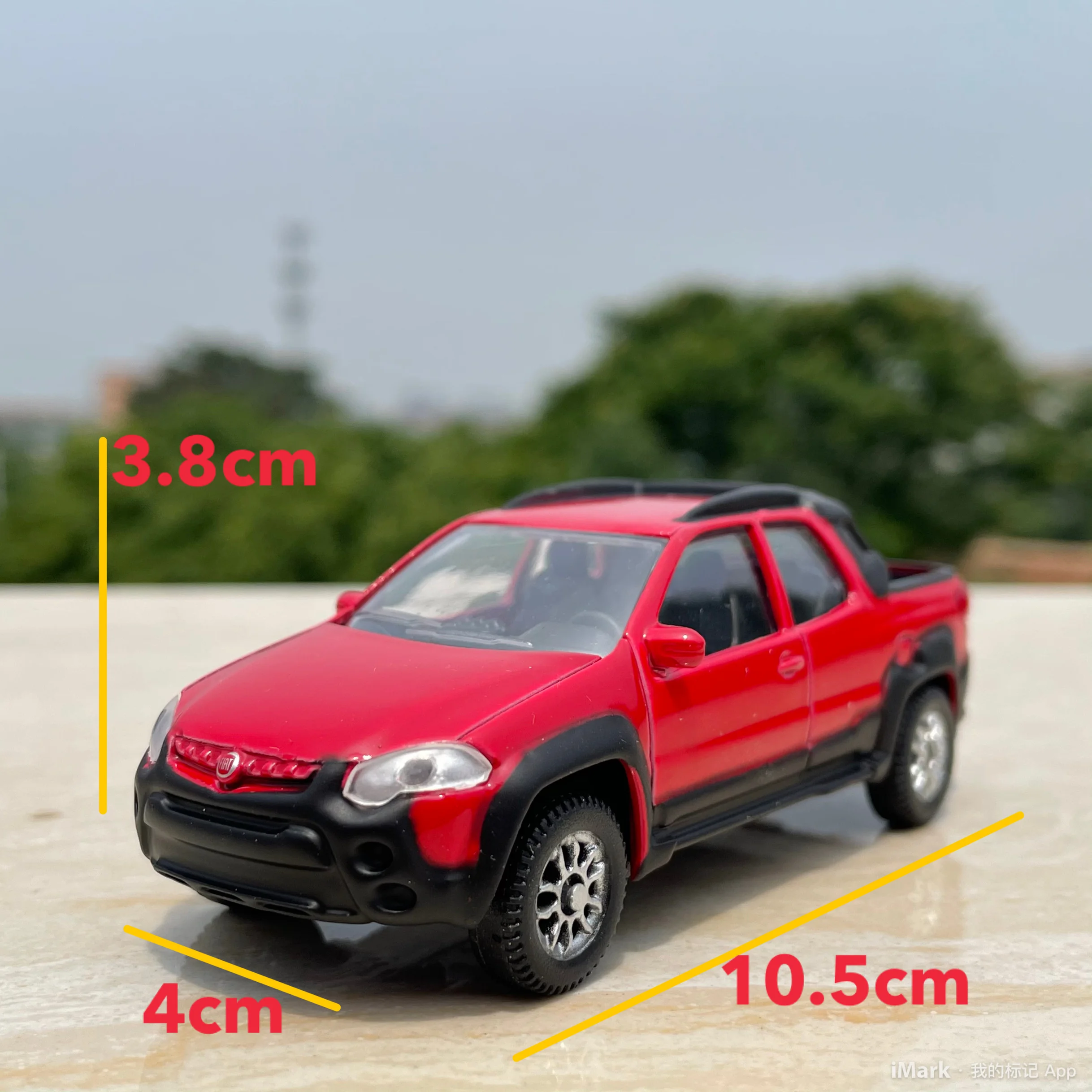 1:43 Scale Diecast Alloy Fiat Pickup Truck Transport Vehicle Cars Toys Cars Model Classics Nostalgia Adult Souvenir Gift Display