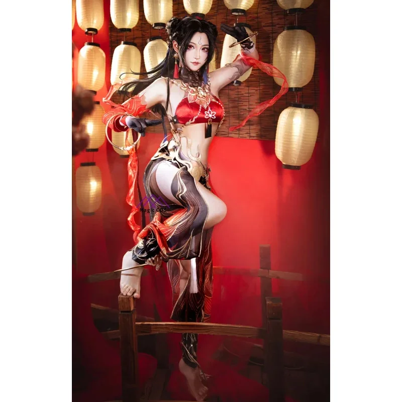 Игра Naraka: Bladepoint Новое поступление Tarka Ji Косплей Костюм для женщин Ne Zha Косплей Аниме Love Live Красная одежда Высокое качество