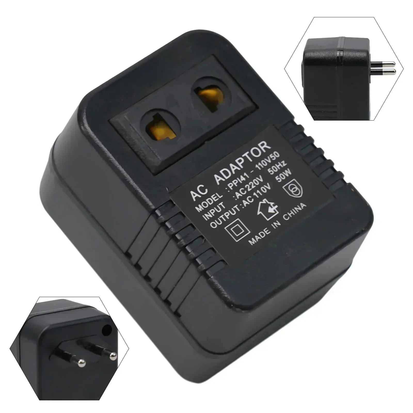 Intelligent Efficient Household 50/100W AC 220V To 110V Step Down Transformer Voltage Converter Travel Power Adapter