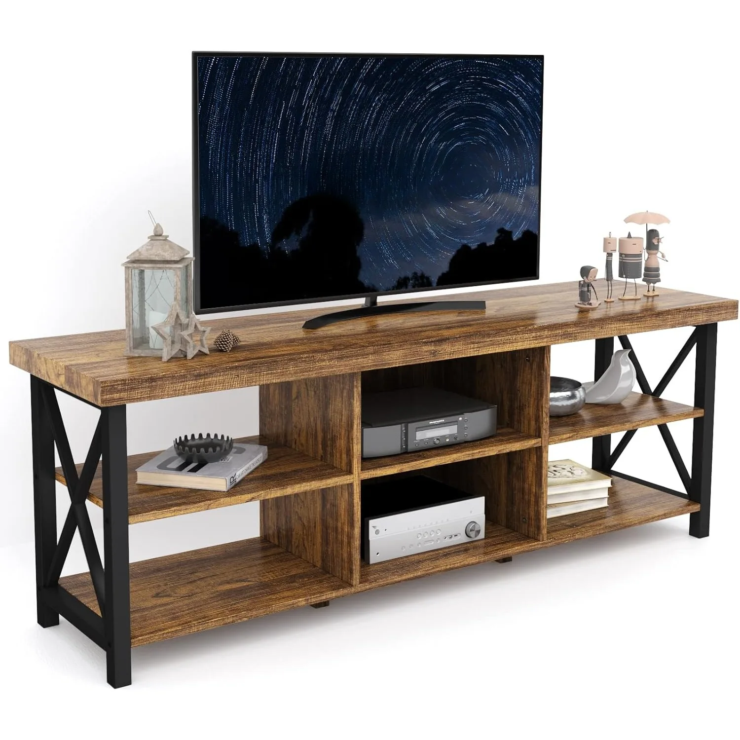 TV stand 65 inch TV Entertainment Center 6 lockers in living room 55 inch Farmhouse TV stand control table living Room TV stand