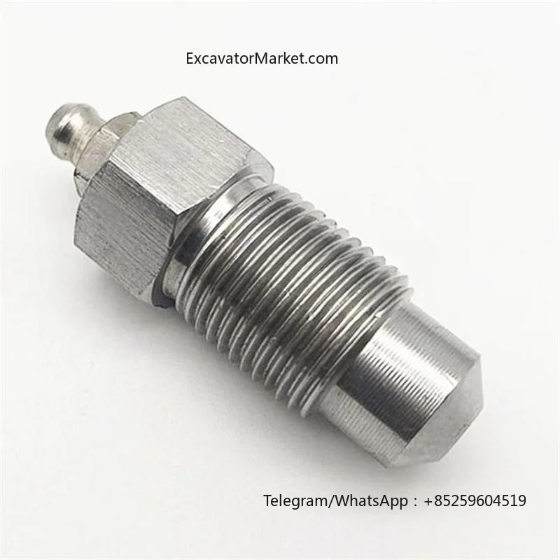 High Quality For Kato 512/700/820R/1023-3 Walking Tensioner Cylinder Chain Nozzle Butter Nip Screw High quality excavator