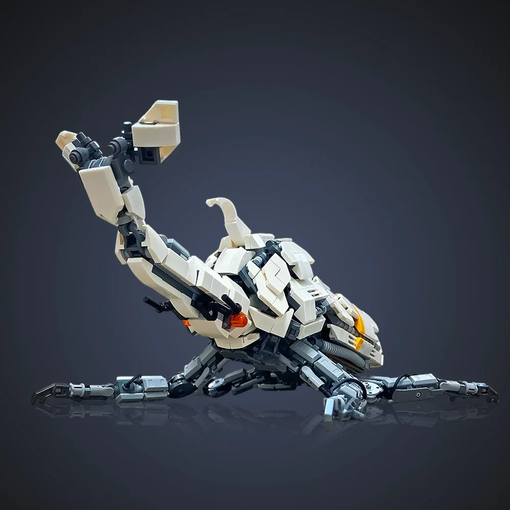 Gobricks MOC Insect mecha Witte mechanische kever Bouwstenen Model Bricks DIY Gemonteerd Speelgoed voor Kinderen verjaardagscadeau