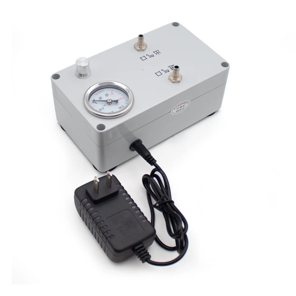 Lab Use Electric Vacuum Pump with Pressure Gauge -  for Liquid Extraction, Gas Sampling, Defoaming, Negative/Positive Pressure