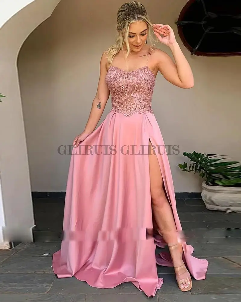 A Line Mother Of Bride Dresses Print Sleeveless High Slit Applique Draped O Neck Applique for Marriage Gowns Customized