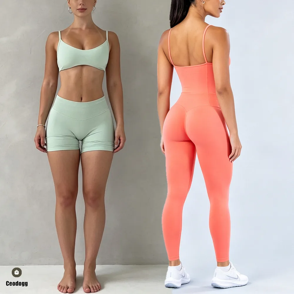 Seamless Difmpact Women Sports Scrunch Yoga Pants Low Ribbed Gym Shorts Tights Fitness Workout Squat Proof Butt Leggings XP386