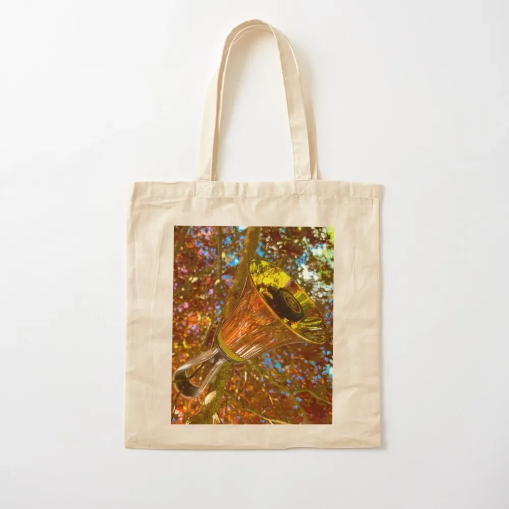 Handbell in autumn gold fall foliage Tote Bag shopper bag women shopper bag women canvas