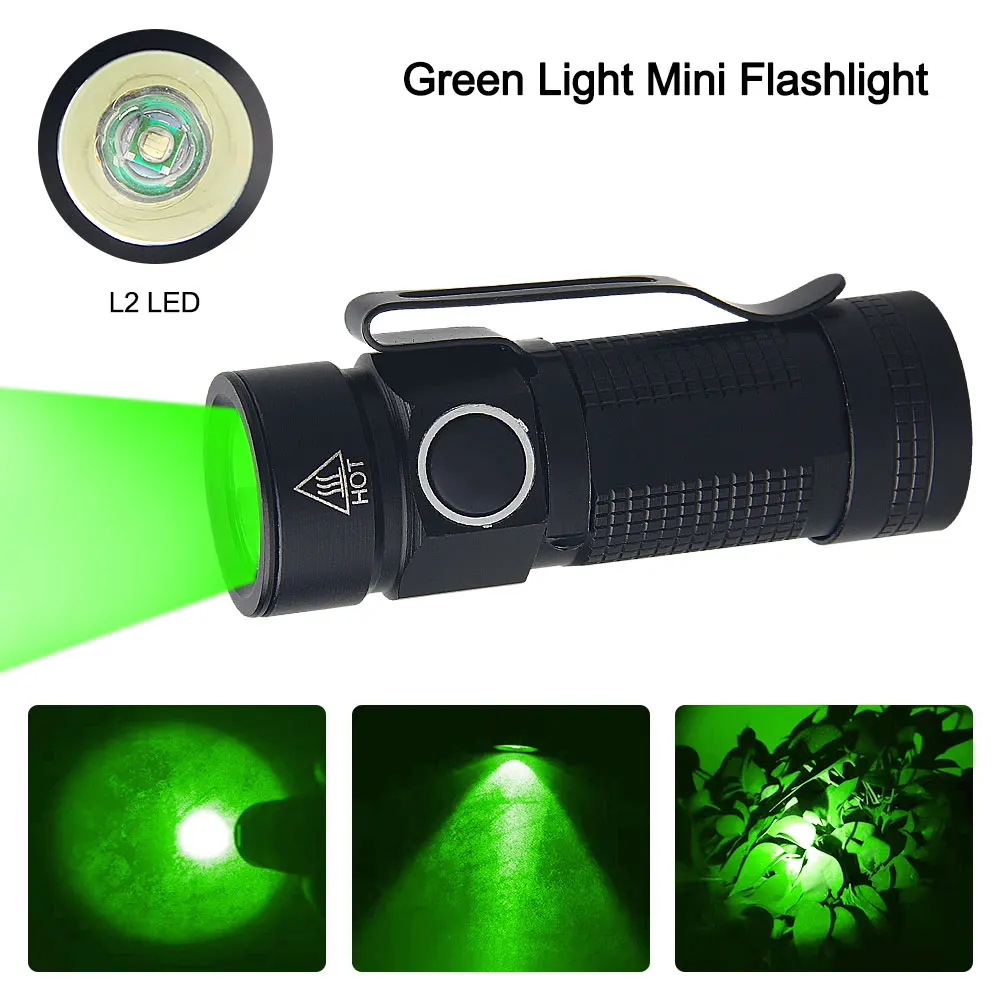 Mini LED UV 395nm CLIP EDC Flashlight Outdoor Portable Hiking Tiny 3 Modes Torch Waterproof Lamp+16340+Charger