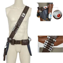 High Quality Halloween Adult Superhero Mandalorians Belt With Holster Cosplay Costume Waist Decoration Accessories