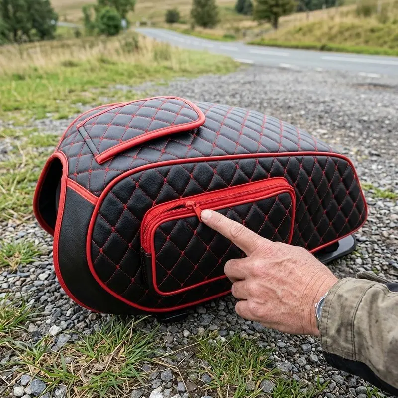 Motorcycle Fuel Tank Cover with Waterproof Design Scratch Resistance and Sun Protection Qualities