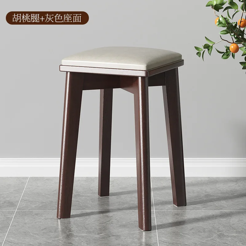 

Solid wood stools can be stacked with Chinese living room, household square stools, adult dressing stools and logs.